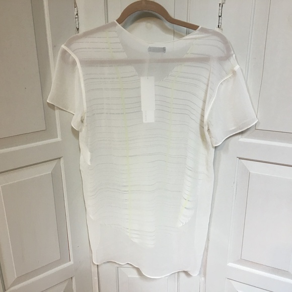 Calvin Klein Jeans White Short Sleeve Blouse NWT - Picture 11 of 11